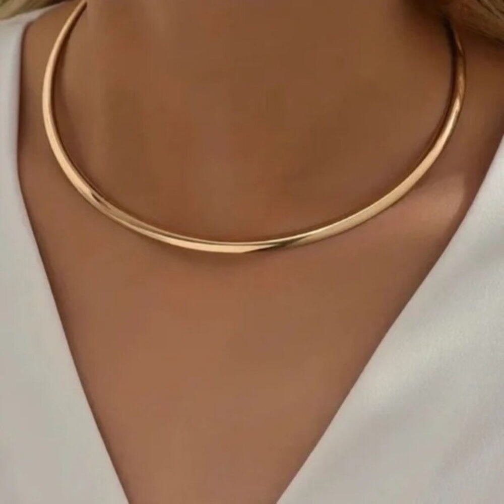 18k Gold Plated Collar Necklace new